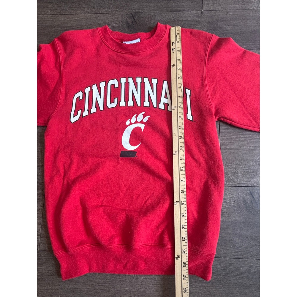 Champion Cincinnati Bearcats Crewneck Sweatshirt Red XS NCAA Collegiate Pullover - Picture 5 of 8